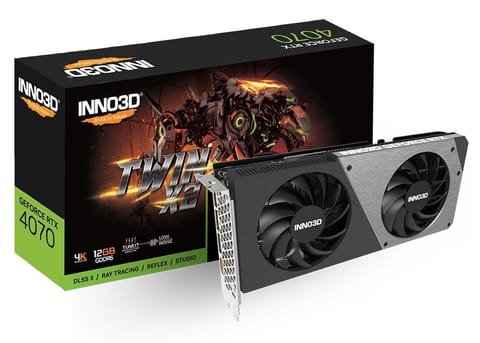 ⁨INNO3D RTX 4070 Twin X2 12 GB graphics card⁩ at Wasserman.eu