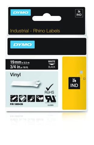 ⁨DYMO RHINO BAND IND VINYL 19MMX5.5M⁩ w sklepie Wasserman.eu