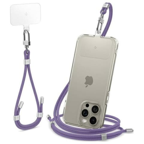 ⁨Spigen Universal Strap Set Crossbody &   Wrist zestaw smyczy do telefonu fioletowy/deep purple AFA08363⁩ w sklepie Wasserman.eu