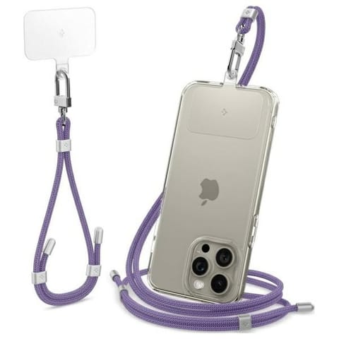 ⁨Spigen Universal Strap Set Crossbody &    Wrist zestaw smyczy do telefonu fioletowy/deep purple AFA08363⁩ w sklepie Wasserman.eu