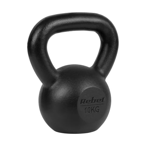 ⁨Kettlebell żeliwny 10kg, REBEL ACTIVE⁩ w sklepie Wasserman.eu