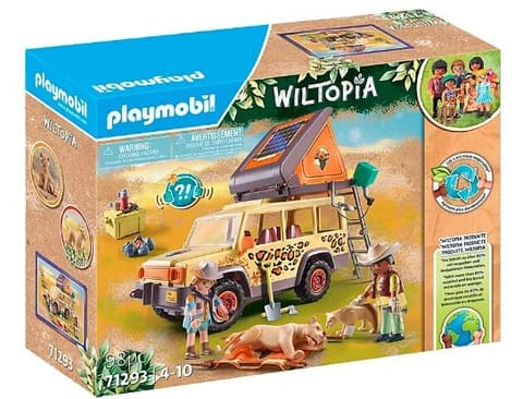 ⁨Zestaw z figurkami Wiltopia 71293 Z samochodem terenowym wśród lwów⁩ at Wasserman.eu