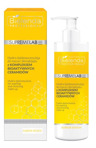 ⁨BIELENDA PROFESSIONAL Supremelab Barrier Renew Hydro-lipidowa Emulsja do mycia i demakijażu twarzy 200 ml⁩ w sklepie Wasserman.eu