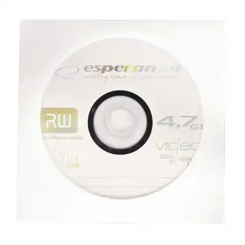 ⁨1120 DVD+R 4,7GB X16 - koperta 1 sztuka Esperanza⁩ w sklepie Wasserman.eu