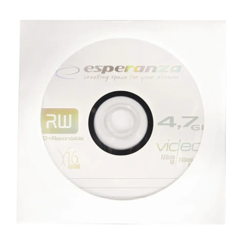 1120 DVD+R 4,7GB X16 - koperta 1 sztuka Esperanza w sklepie Wasserman.eu