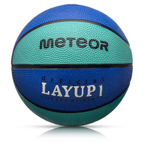 ⁨Piłka do koszykówki Meteor Layup Jr 07028 (kolor Niebieski, rozmiar 1)⁩ w sklepie Wasserman.eu