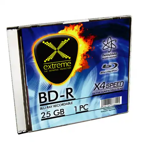 ⁨BDR0018 Bd-r extreme 25gb x4 - slim case 1 szt.⁩ w sklepie Wasserman.eu
