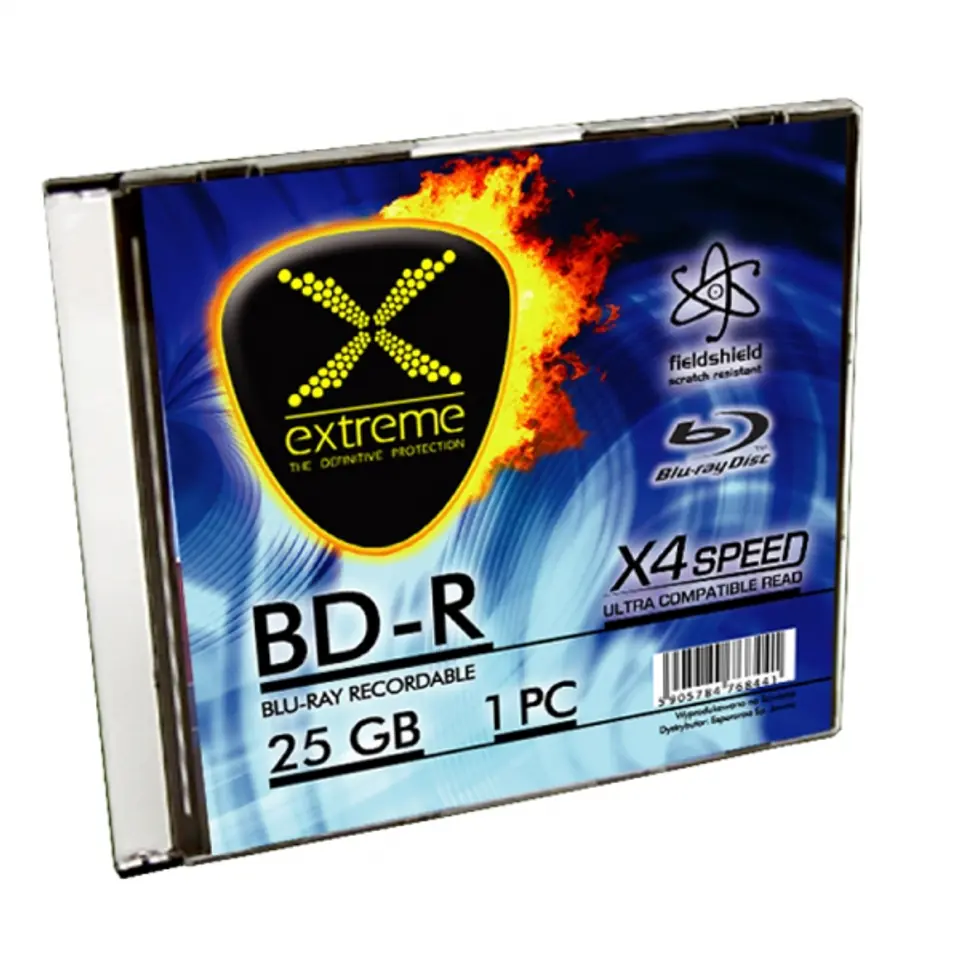 BDR0018 Bd-r extreme 25gb x4 - slim case 1 szt. w sklepie Wasserman.eu