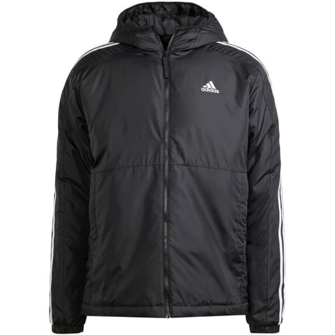 ⁨Kurtka adidas Essentials 3-Stripes Insulated Hooded M (kolor Czarny, rozmiar M)⁩ w sklepie Wasserman.eu