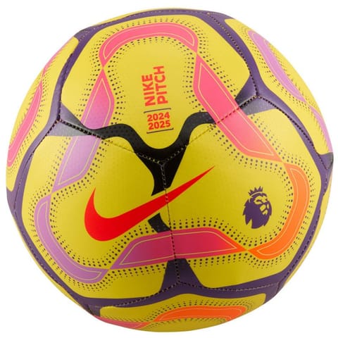 ⁨Piłka nożna Nike Premier League Pitch FZ3048 (kolor Żółty. Wielokolorowy, rozmiar 5)⁩ w sklepie Wasserman.eu