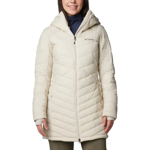 ⁨Kurtka Columbia Joy Peak Hooded II Mid Jacket W (kolor Beżowy/Kremowy, rozmiar XL)⁩ w sklepie Wasserman.eu