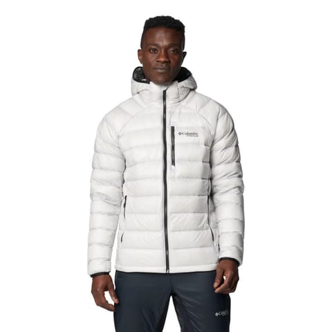 ⁨Kurtka Columbia Arctic Crest Down Hooded Jacket M (kolor Szary/Srebrny, rozmiar XL)⁩ w sklepie Wasserman.eu