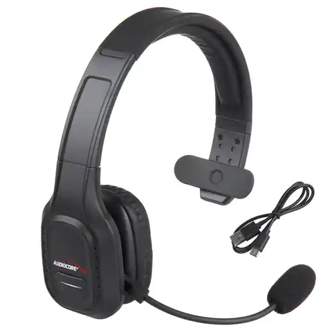 ⁨Bluetooth Headset mit Noise Canceling Mikrofon - Over-Ear Kopfhörer - Kompatibel mit Google Assistant & Siri⁩ im Wasserman.eu