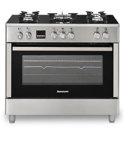 ⁨Ravanson KWGE-K90 Glass Inox gas-electric cooker⁩ at Wasserman.eu