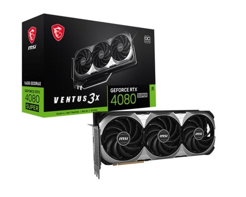 ⁨MSI VENTUS GeForce RTX 4080 SUPER 16G 3X OC NVIDIA 16 GB GDDR6X⁩ w sklepie Wasserman.eu