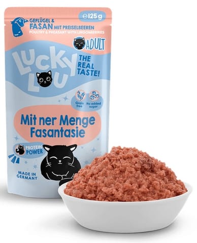 ⁨Lucky Lou Lifestage Adult Drób i bażant saszetka 125g⁩ w sklepie Wasserman.eu