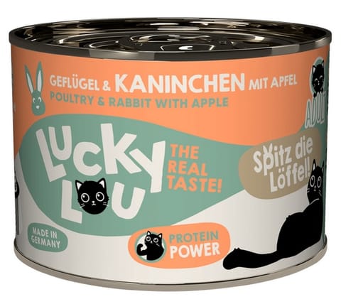 ⁨Lucky Lou Lifestage Adult Drób i królik puszka 200g⁩ w sklepie Wasserman.eu