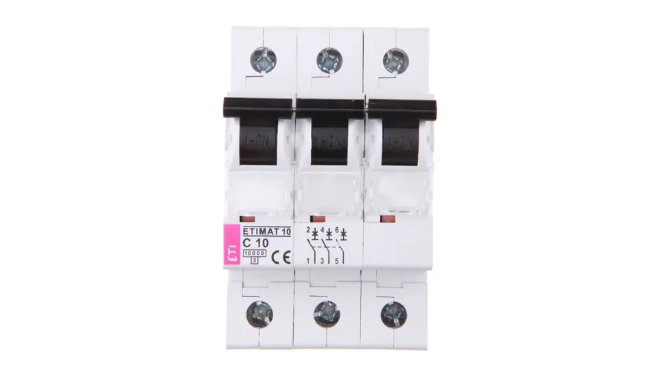 ⁨Circuit Breaker 3P C 10A 10kA AC ETIMAT10 002135714⁩ at Wasserman.eu