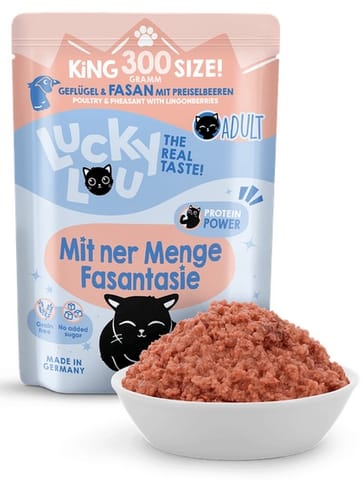 ⁨Lucky Lou Lifestage Adult Drób i bażant saszetka 300g⁩ w sklepie Wasserman.eu