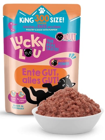 ⁨Lucky Lou Lifestage Adult Drób i kaczka saszetka 300g⁩ w sklepie Wasserman.eu