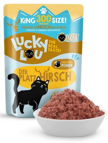 ⁨Lucky Lou Lifestage Adult Drób i jeleń saszetka 300g⁩ w sklepie Wasserman.eu