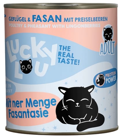 ⁨Lucky Lou Lifestage Adult Drób i bażant puszka 800g⁩ w sklepie Wasserman.eu