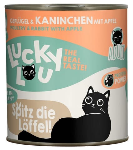 ⁨Lucky Lou Lifestage Adult Drób i królik puszka 800g⁩ w sklepie Wasserman.eu