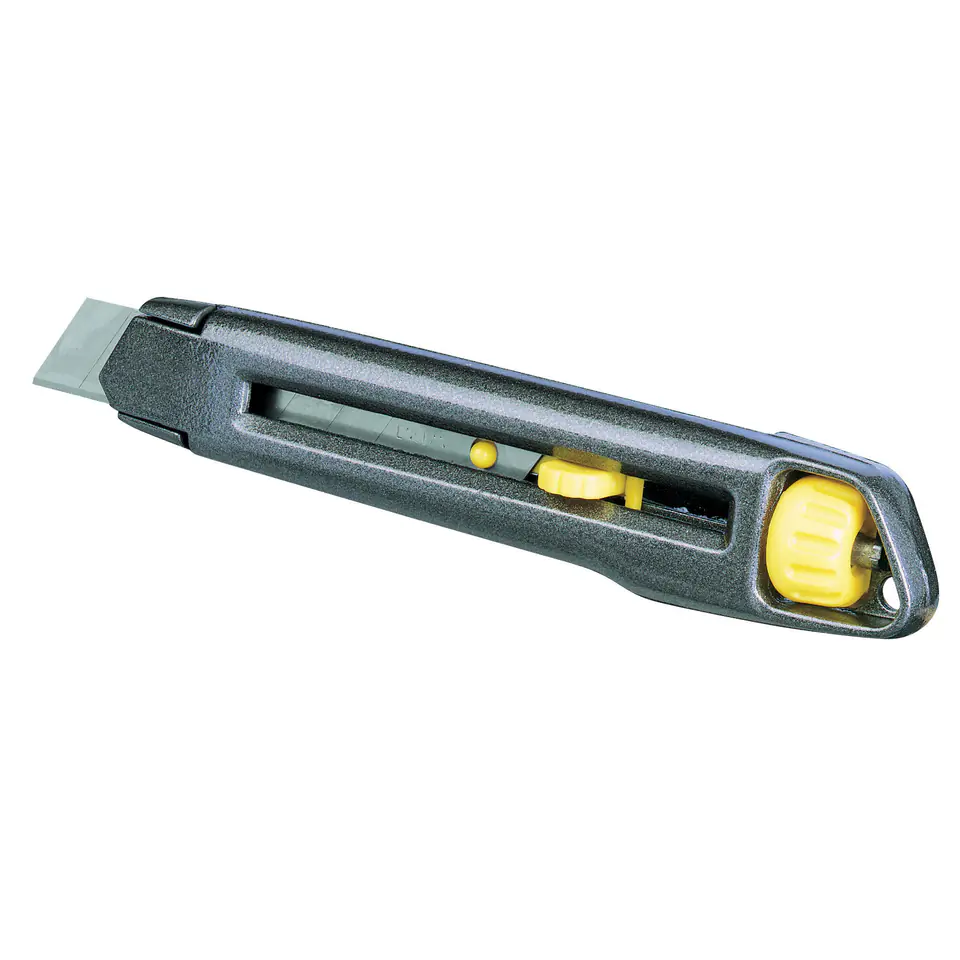 ⁨Nożyk metalowy lekki interlock, ostrze łamane 9mm [k]⁩ w sklepie Wasserman.eu