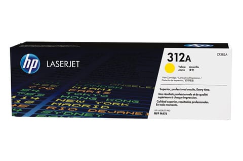 Laser Toner cartridge HP 312A Yellow CF382A - damaged packaging at Wasserman.eu