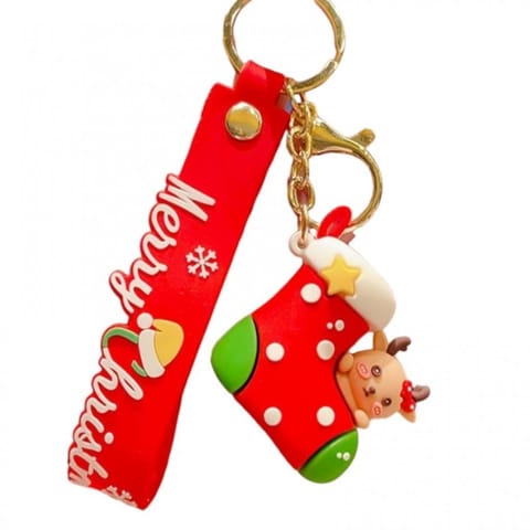 ⁨Brelok do kluczy Świąteczna skarpeta, CHRISTMAS BRL346⁩ w sklepie Wasserman.eu