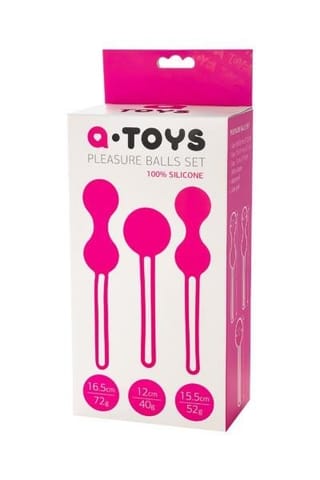 ⁨A-TOYS, Set of vaginal balls, 7,9 cm, silicone, diameter 3-3,2 cm⁩ w sklepie Wasserman.eu