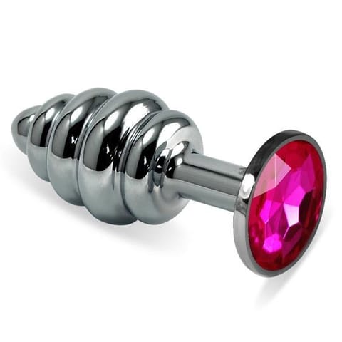 ⁨Silver Spiral Plug Fuchsia⁩ w sklepie Wasserman.eu