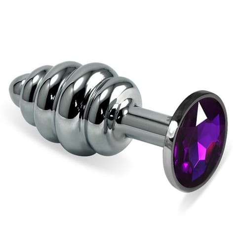 ⁨Silver Spiral Plug Purple⁩ w sklepie Wasserman.eu