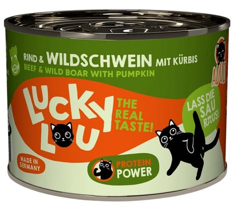 ⁨Lucky Lou Lifestage Adult Wołowina i dzik puszka 200g⁩ w sklepie Wasserman.eu