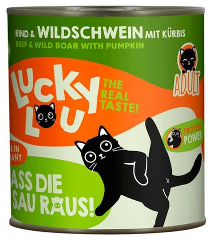⁨Lucky Lou Lifestage Adult Wołowina i dzik puszka 800g⁩ w sklepie Wasserman.eu