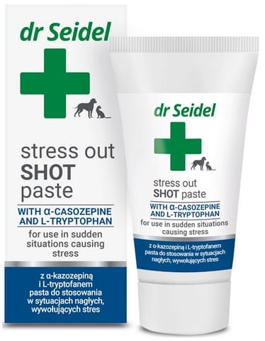 ⁨DermaPharm Stress Out Shot dla psa i kota pasta 30g⁩ w sklepie Wasserman.eu