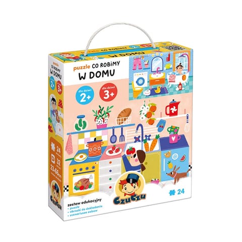⁨Puzzle Co robimy w domu 24 elementy⁩ w sklepie Wasserman.eu