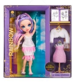 ⁨Lalka Rainbow High Fantastic Fashion - PURPLE - Violet Willow⁩ w sklepie Wasserman.eu