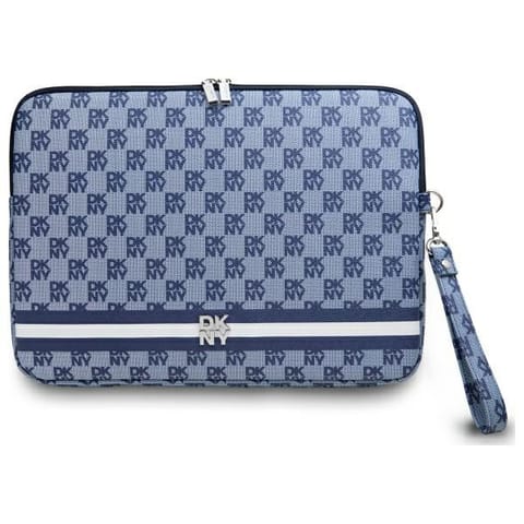 DKNY Sleeve DKCS14PVSHLB 14" niebieski/blue Checkered Pattern Printed Stripes w sklepie Wasserman.eu