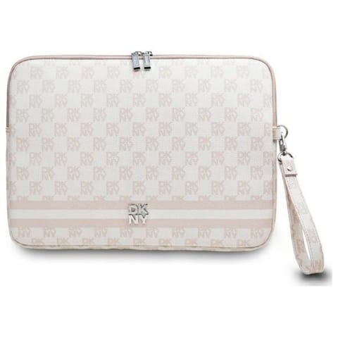 DKNY Sleeve DKCS14PVSHLP 14" różowy/pink Checkered Pattern Printed Stripes w sklepie Wasserman.eu