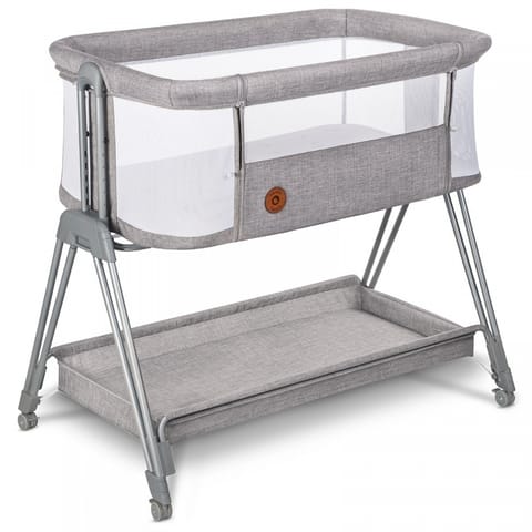 ⁨Lionelo Luna Grey Concrete 2 in 1 - co-sleeper cot and free-standing cot⁩ at Wasserman.eu