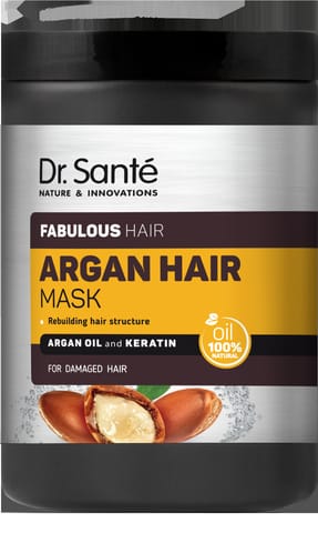 ⁨DR. SANTE Argan Hair Maska regenerująca do włosów z olejem arganowym i keratyną 1000 ml⁩ w sklepie Wasserman.eu