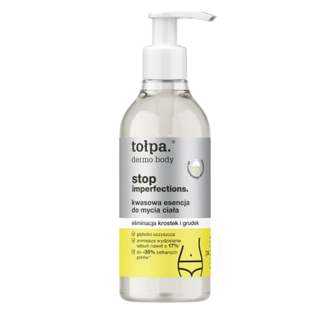 ⁨TOŁPA Dermo Body Stop Imperfections Kwasowa Esencja do mycia ciała - eliminacja krostek i grudek 300 ml⁩ w sklepie Wasserman.eu