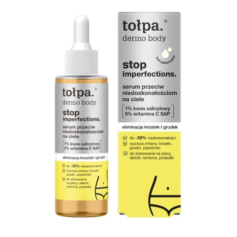 ⁨TOŁPA Dermo Body Stop Imperfections Serum przeciw niedoskonałościom na ciele - eliminacja krostek i grudek 100 ml⁩ w sklepie Wasserman.eu