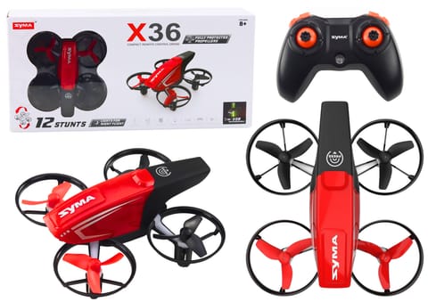 ⁨Zdalnie Sterowany Dron RC X36 SYMA Czerwony⁩ w sklepie Wasserman.eu