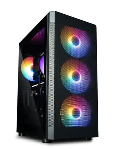 ⁨I4 TG ATX Mid Tower PC case 4 fans RGB⁩ at Wasserman.eu