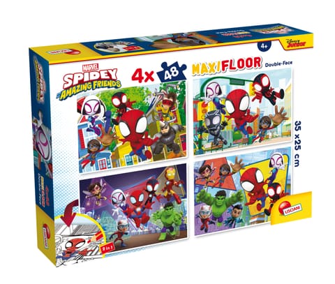⁨LISCIANI MARVEL PUZZLE DF MAXI FLOOR 4 X 48 SPIDEY⁩ w sklepie Wasserman.eu