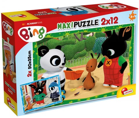 ⁨LISCIANI PUZZLE SUPERMAXI 12+12 EL. BING I PRZYJACIELE⁩ w sklepie Wasserman.eu
