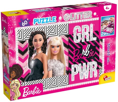 ⁨LISCIANI BARBIE GLITTER PUZZLE 60 EL. GIRL SQUAD!⁩ w sklepie Wasserman.eu