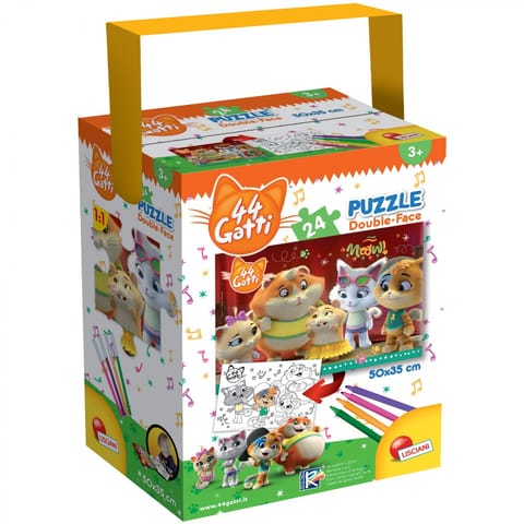 ⁨LISCIANI PUZZLE Z RĄCZKĄ MINI 44 KOTY⁩ w sklepie Wasserman.eu